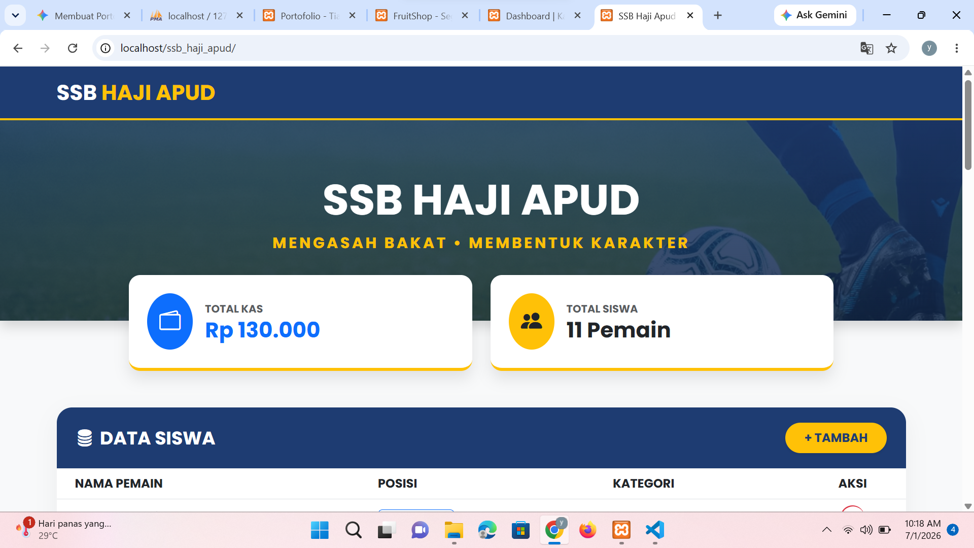 SSB Haji Apud